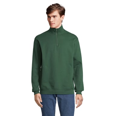 SOLS Unisex Adult Conrad Quarter Zip Sweatshirt (Bottle Green)