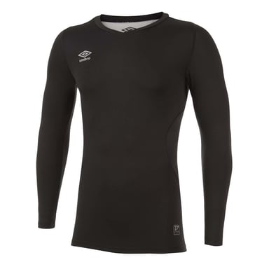 Umbro Heren Elite V Neck Base Layer Top (Zwart)