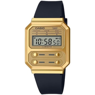 Casio Casio Collection Vintage Unisex Horloge Zwart A100WEFG-9AEF