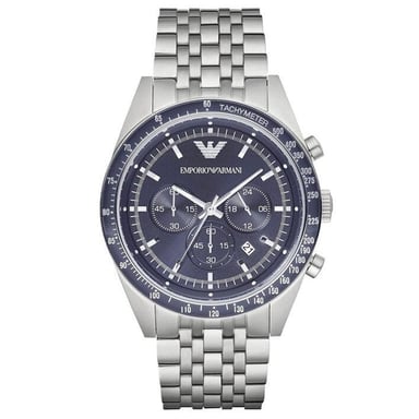 Emporio Armani AR6072 Chronograaf Blauw Wijzerplaat Herenhorloge