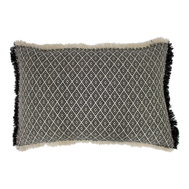 Paoletti Tangier Woven Rectangular Fringed Cushion Cover