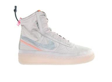 Nike AF1 Shell Lace-Up Grå syntetiska damtränare BQ6096 003