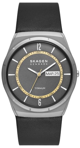 Skagen Melbye Titanium Heren Horloge Zwart SKW6907