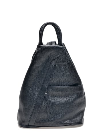 Carla Ferreri SS22 CF 1625 Black Leather Bag