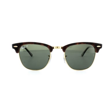 Ray-Ban Sunglasses Clubmaster 3016 990/58 Red Havana Green Polarized Large
