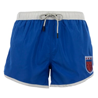 Bikkembergs Men Shorts Patch    Blue