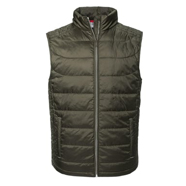 Russell Mens Nano Padded Body Warmer (Dark Olive)