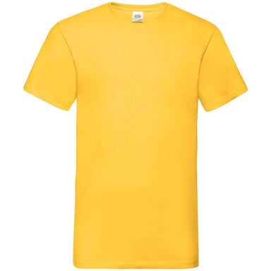 Fruit of the Loom Mens Value V Neck T-Shirt (Sunflower)
