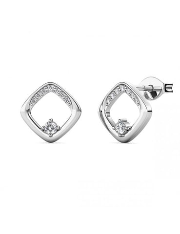 Adelise Earrings - Silver and Crystal