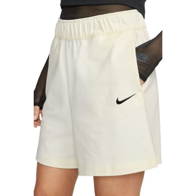 Nike Jersy Loose Fit High Rise Cream Shorts