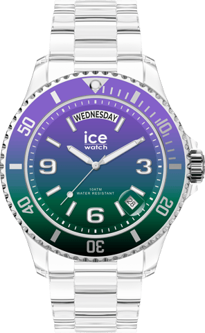 Ice Watch Ice Clear Sunset - Purple Green Unisex's Transparent Watch 021433