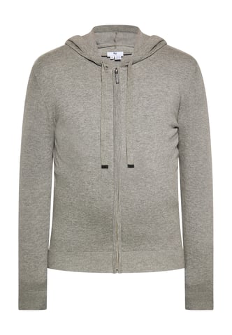 Mo Hooded jacket Men Grey melange