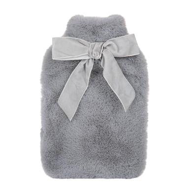 Mountain Warehouse 1.5L Faux Fur Hot Water Bottle (Grey)