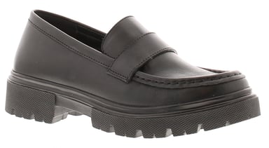 Love Leather Girls Shoes School Older Girls Penny Leather black
