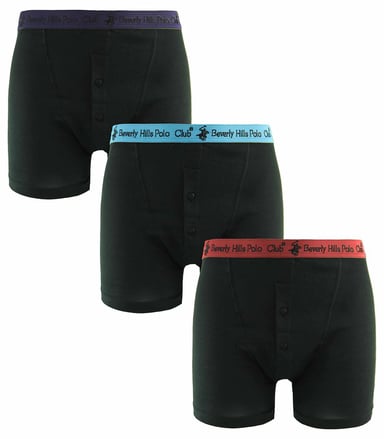 Beverly Hills Polo Club Mens 3-Pack Boxer Shorts