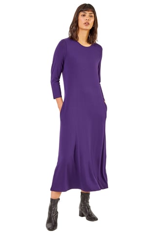 Pocket Jersey Midi Dress