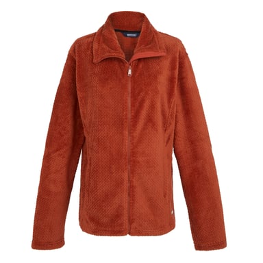 Regatta Womens/Ladies Heidy Fluffy Full Zip Fleece Jacket (Red Ochre)