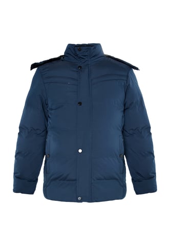 Mo Padded quilted jacket Men marine