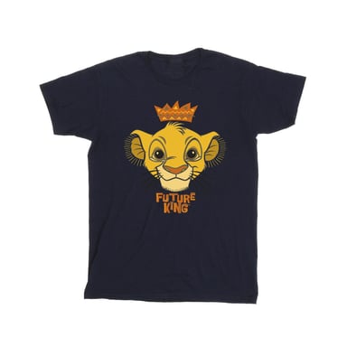Disney Boys The Lion King Future King T-Shirt (Navy Blue)