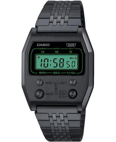 Casio Casio Collectie Vintage Heren Zwarte Horloge A1100B-1EF