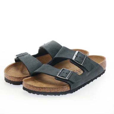 Heren Birkenstock Arizona Geolied Sandalen in Zwart