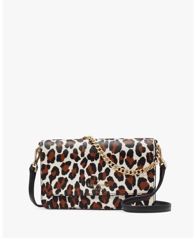 Madison Spotted Leopard Printed Willow Mini Flap Crossbody