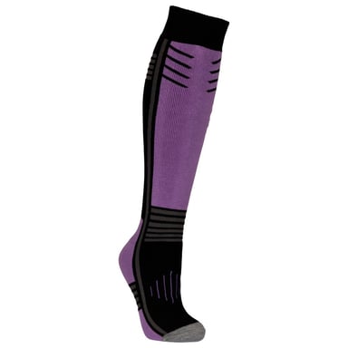 Trespass Unisex Adult Icy Ski Socks (Black/Purple)