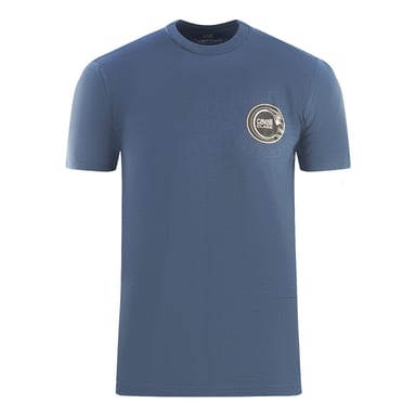 Cavalli Class Circular Snake Logo Navy Blue T-Shirt