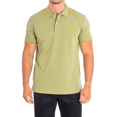 KORY Short Sleeve Polo with contrast lapel collar 64782 man