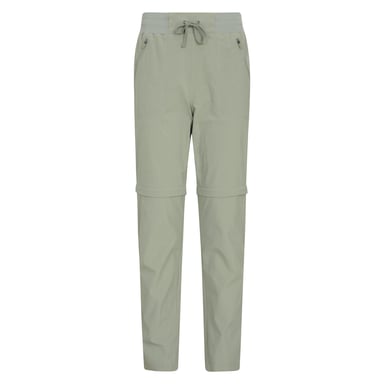 Mountain Warehouse Womens/Ladies Explorer Zip-Off Hiking Trousers (Khaki Green)