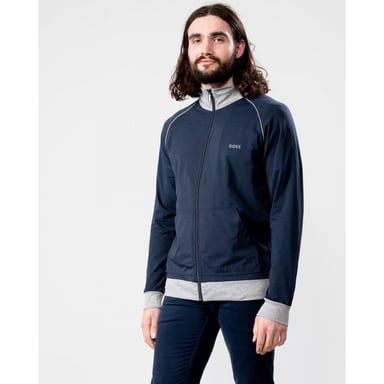 BOSS Orange Mix & Match Mens Zip Through Loungewear Sweatshirt