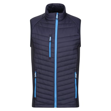 Regatta Herr Navigate Quiltad Hybrid Gilet (Marinblått/franskblått)