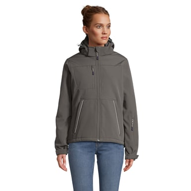 SOLS Womens/Ladies Rock Padded Soft Shell Jacket (Charcoal Grey)