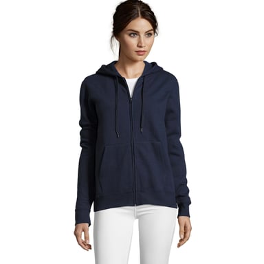 SOLS Womens/Ladies Seven Full Zip Hoodie (French Navy)