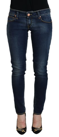 Acht Blue Cotton Low Waist Skinny Women Casual Women's Jeans