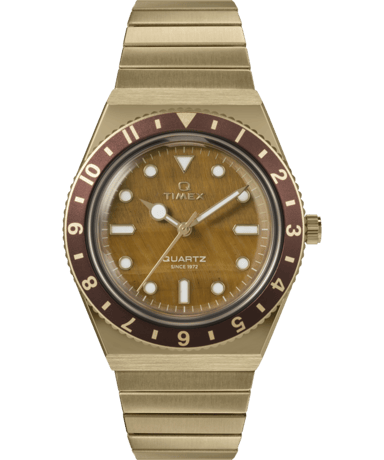 Timex Q Diver Inspiratie Dames Gouden Horloge TW2V92500