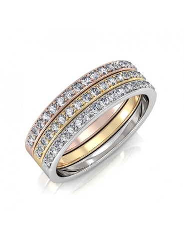 Trinity Ring - Silver and Multi