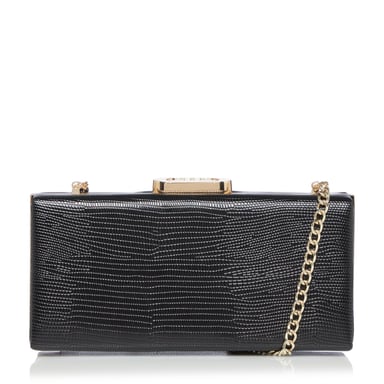 Dune BRYLAN Gold Clasp Box Clutch