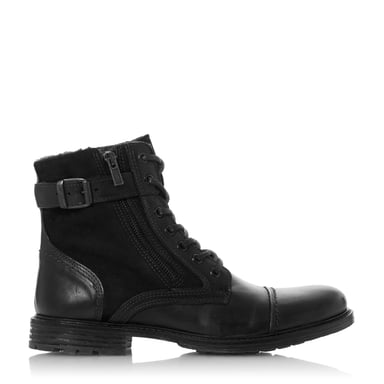Dune Mens CLOVELAND Buckle Zip Detail Boots