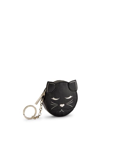 Ted Baker Tabbiee Cat Coin Purse in Black