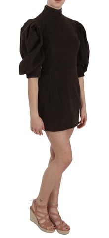 Dolce & Gabbana Brun Kordflors Kroppsnära Bomull Mini Klänning