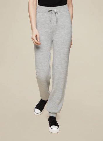 Dorothy Perkins Womens Tall Grey Knitted Joggers Activewear Bottoms Trousers