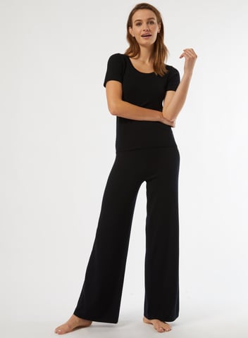 Dorothy Perkins Womens Black Crop Knitted Top Short Sleeve Casual Blouse Shirt
