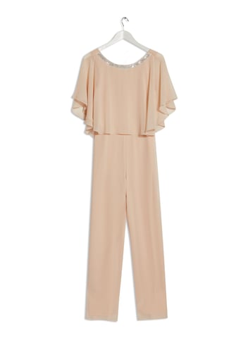 Dorothy Perkins Womens Petite Orange Embellished Neck Short Sleeve Jumpsuit