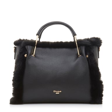 Dune DTEDDDY Medium Faux Fur Lined Tote Bag