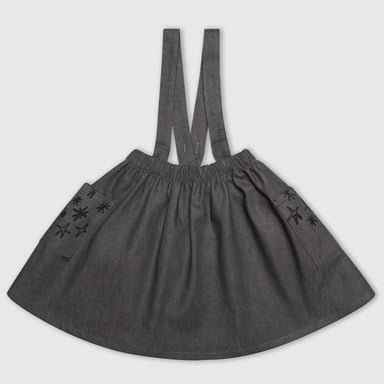 Denim Star Pinafore Dress
