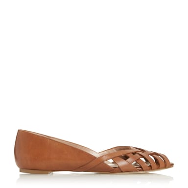 Dune Ladies HARREL Cutwork Peep Toe Ballerina Pump