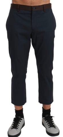 Dolce & Gabbana Braun gestreifte Cropped-Hose Hose