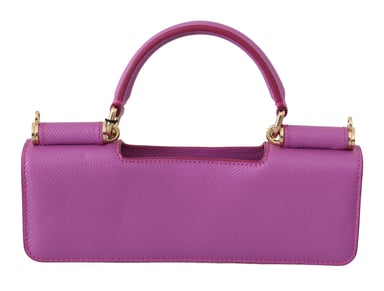 Dolce & Gabbana Pink Clutch Box Shoulder Hand Bag Purse Wooden AMORE