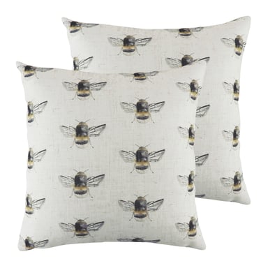 Bee Happy Repeat Cushions (Twin Pack)